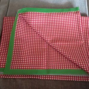 Tablecloth 'Chalet style" red/white